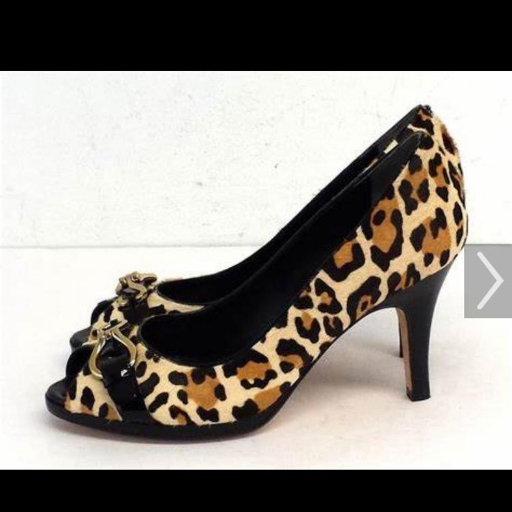 Cole Haan Exclusive Leopard Pony Hair Pumps size 8.5B